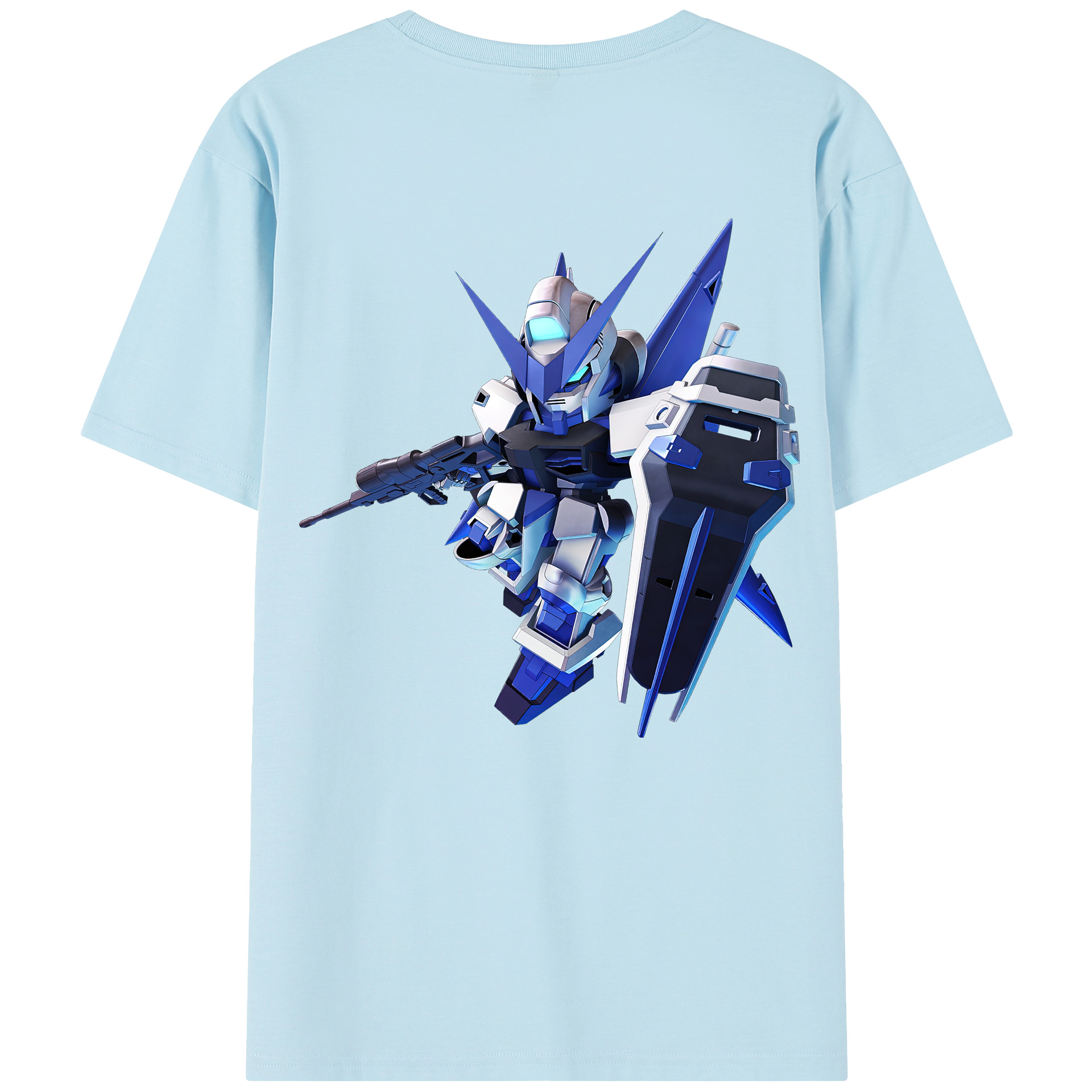 （画像用） 機動戦士ガンダム Mobile Suit Gundam 綿100％半袖Tシャツ（背面プリント）